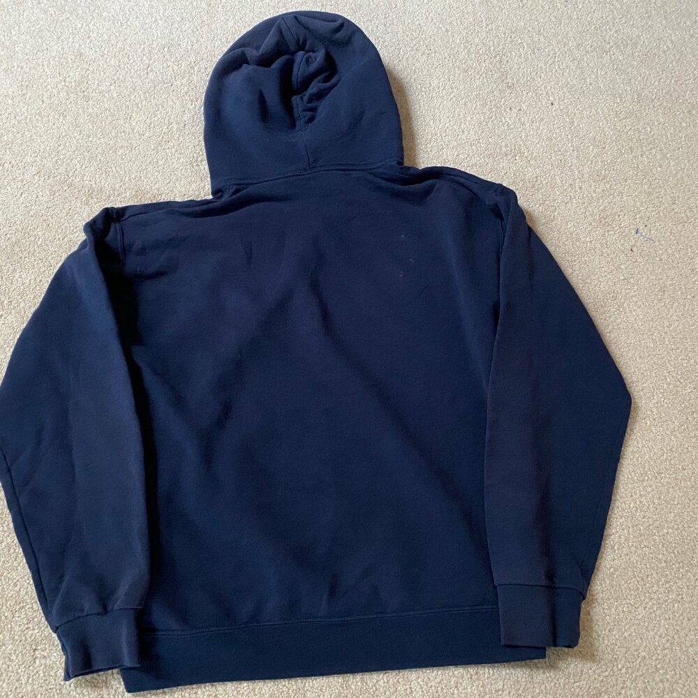 Food City Employee Hooded Sweatshirt Size Med Navy Blue - Picture 3 of 3